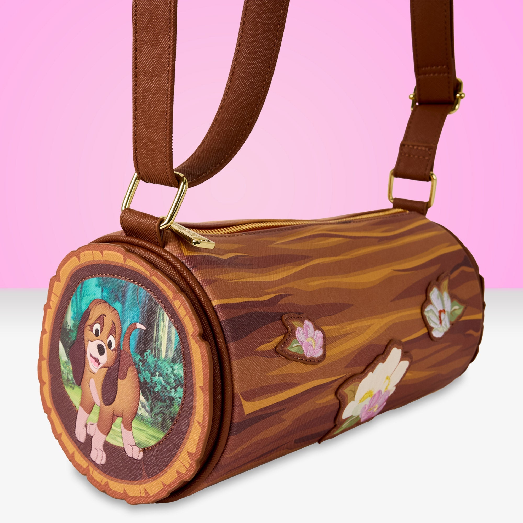 Loungefly x Disney The Fox And The Hound Log Crossbody Bag - GeekCore