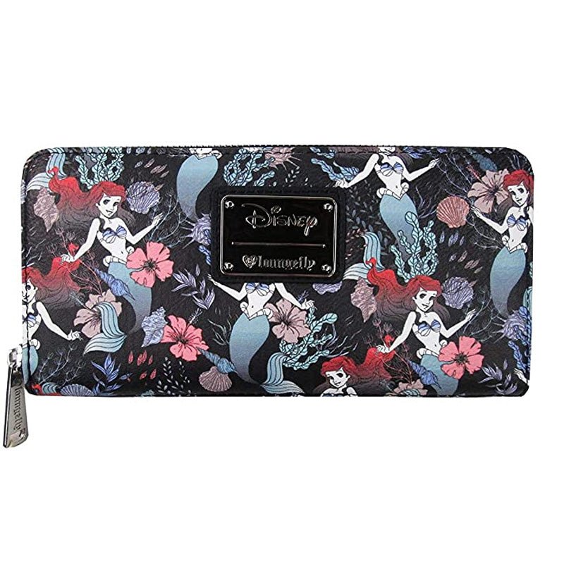 Loungefly x Disney The Little Mermaid Ariel Floral AOP Purse - GeekCore