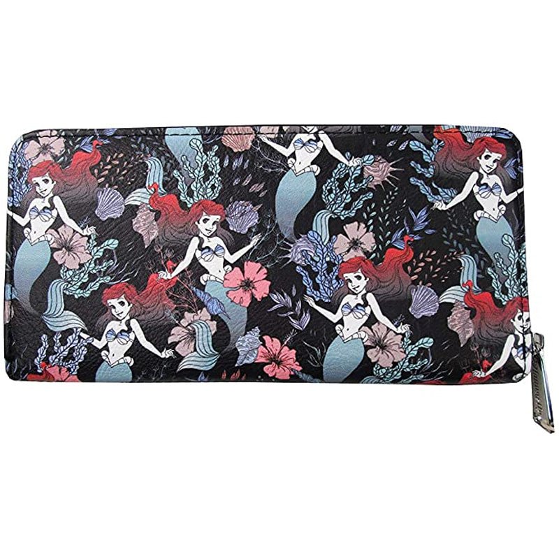 Loungefly x Disney The Little Mermaid Ariel Floral AOP Purse - GeekCore