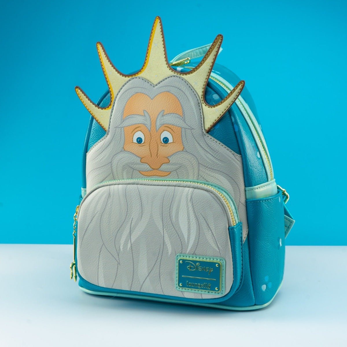 Loungefly x Disney The Little Mermaid King Triton Cosplay Mini Backpack - GeekCore