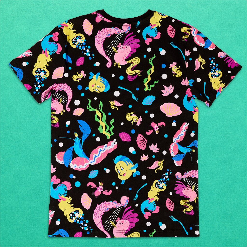 Loungefly x Disney The Little Mermaid Life is The Bubbles Unisex T - Shirt - GeekCore