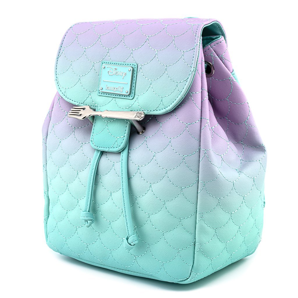 Loungefly x Disney The Little Mermaid Ombre Scales Mini Backpack - GeekCore