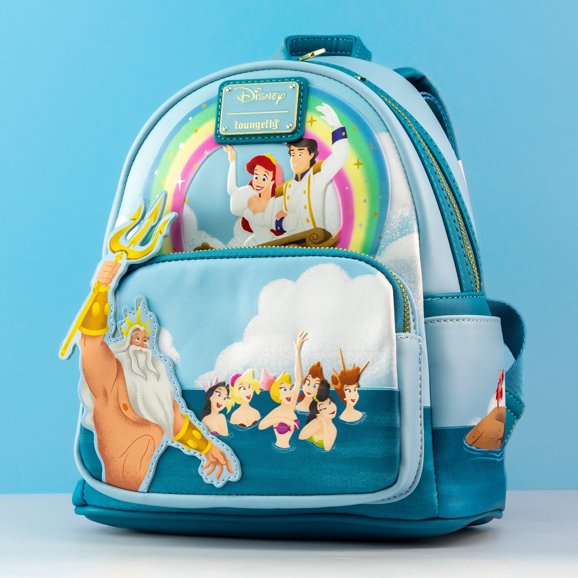Loungefly x Disney The Little Mermaid Triton's Gift Mini Backpack - GeekCore