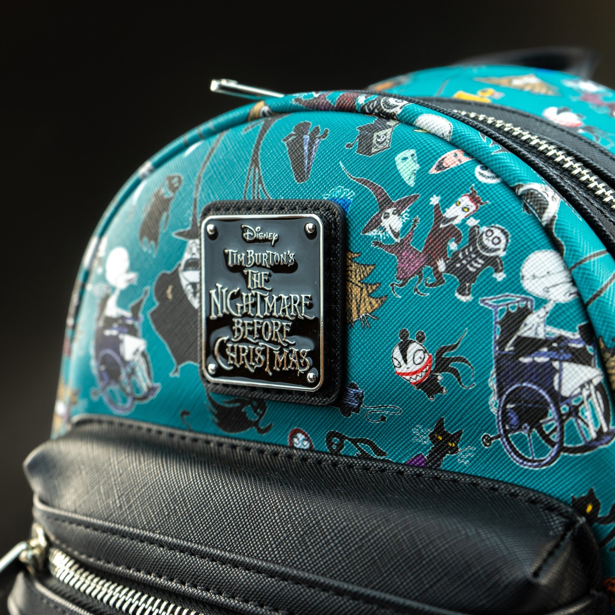 Loungefly x Disney The Nightmare Before Christmas Character Print Mini Backpack - GeekCore