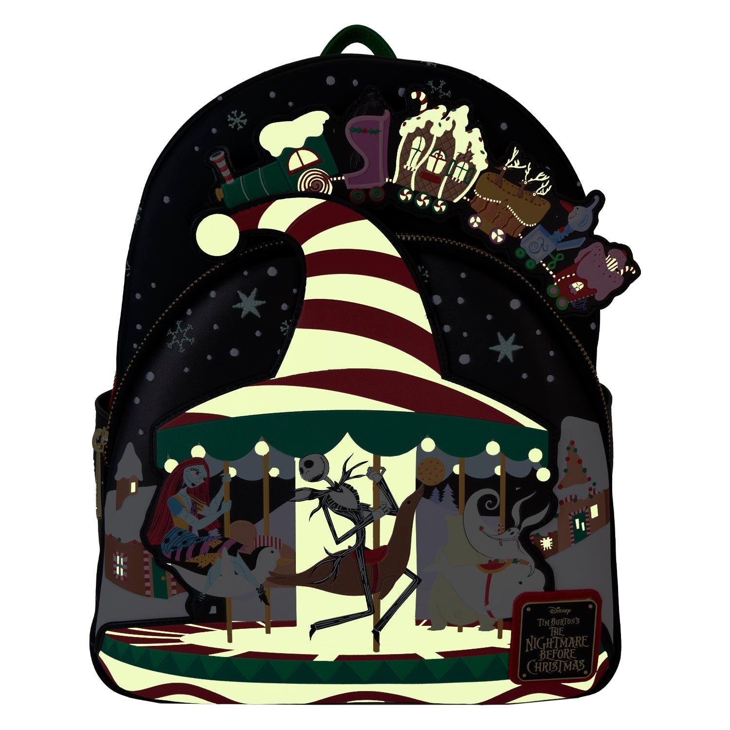 Loungefly x Disney The Nightmare Before Christmas Journey To Christmas Town Mini Backpack - GeekCore