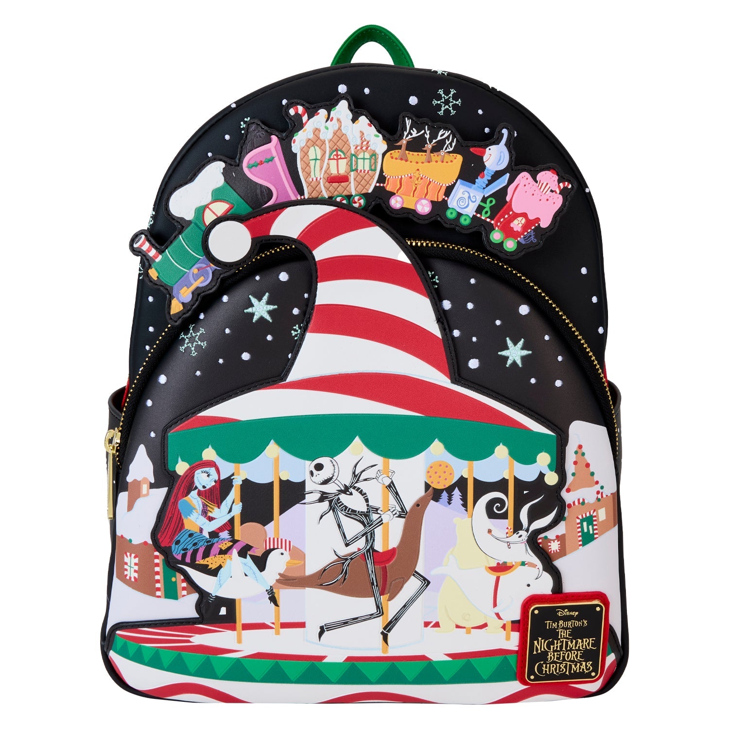 Loungefly x Disney The Nightmare Before Christmas Journey To Christmas Town Mini Backpack - GeekCore