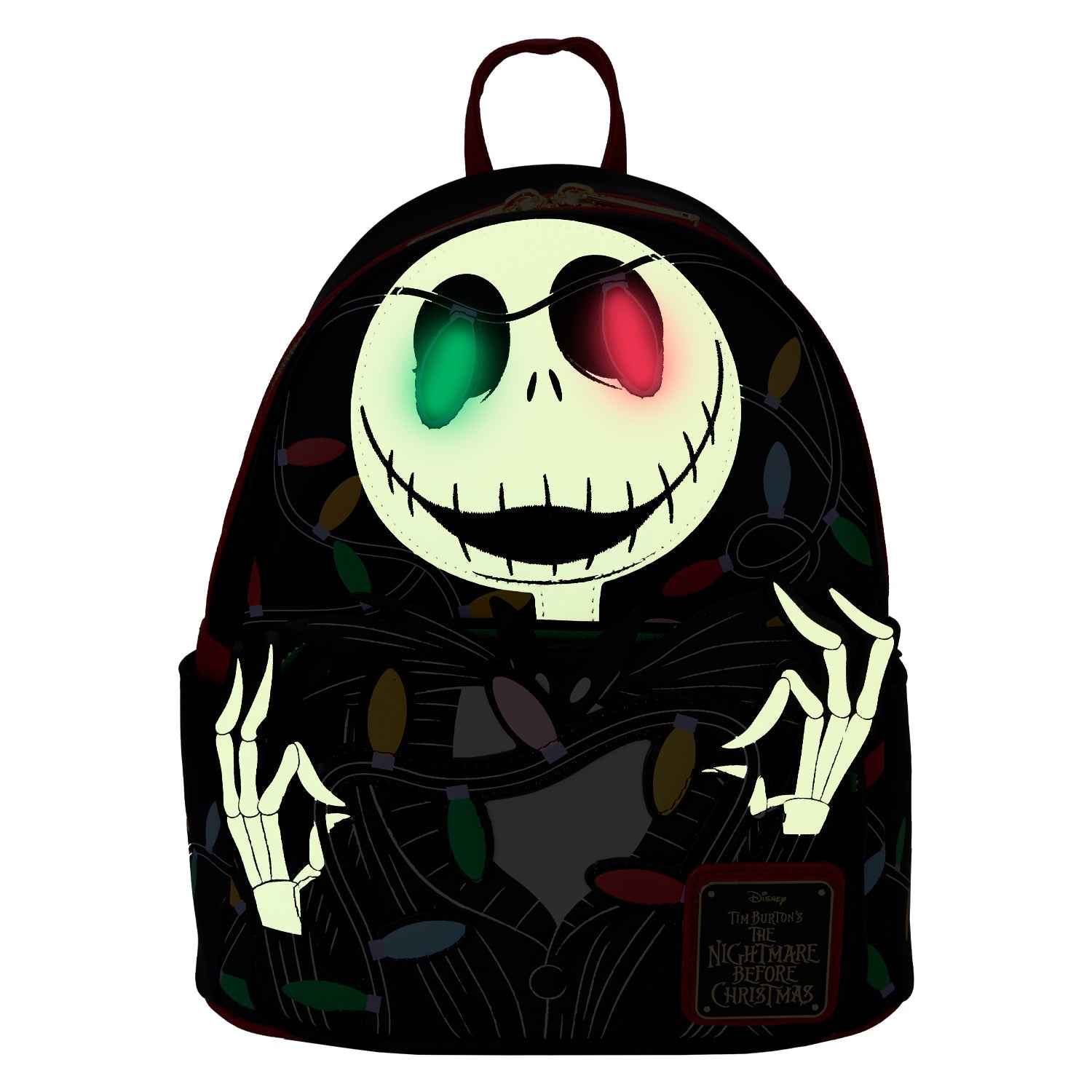 Loungefly x Disney The Nightmare Before Christmas Smiling Jack Light Up Mini Backpack - GeekCore