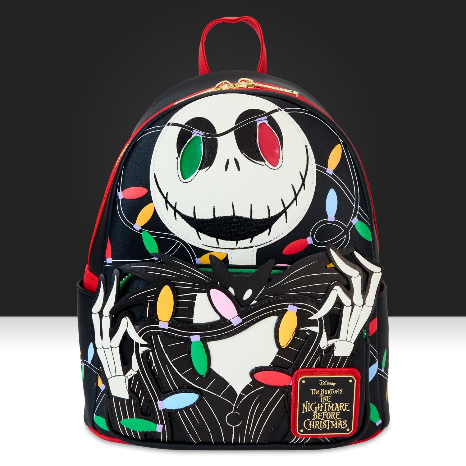 Loungefly x Disney The Nightmare Before Christmas Smiling Jack Light Up Mini Backpack - GeekCore