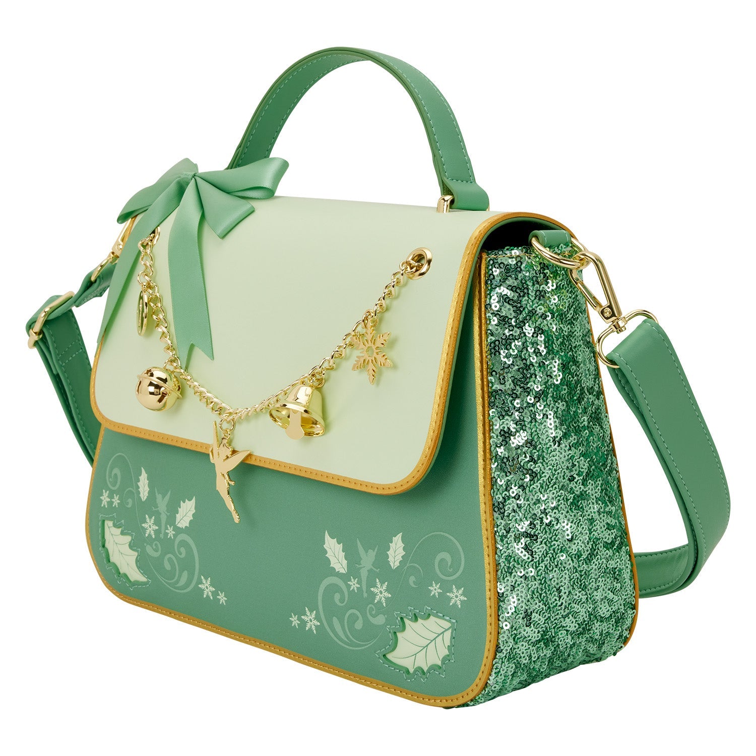 Loungefly x Disney Tinker Bell Holiday Crossbody Bag - GeekCore