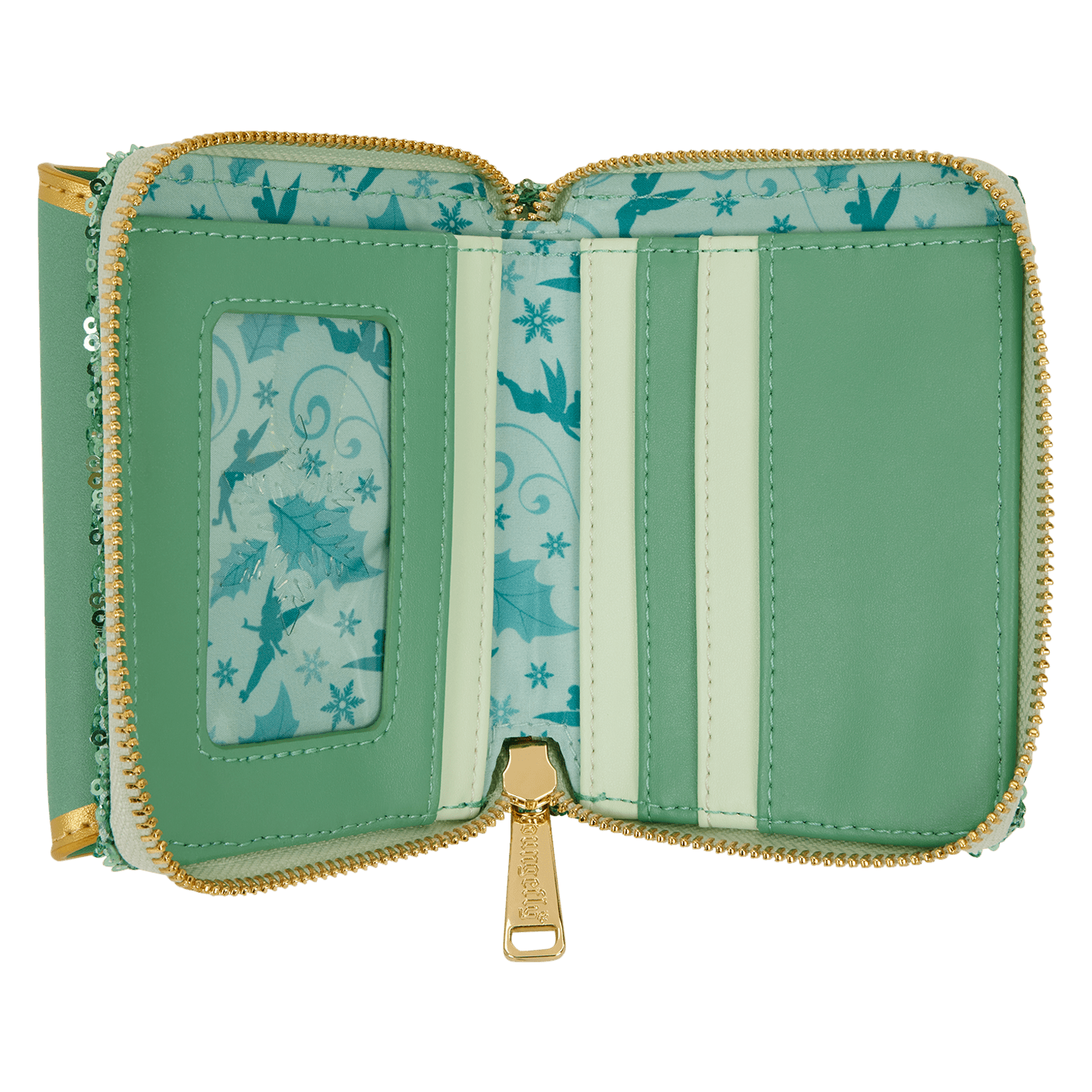 Loungefly x Disney Tinker Bell Holiday Tri Fold Wallet - GeekCore