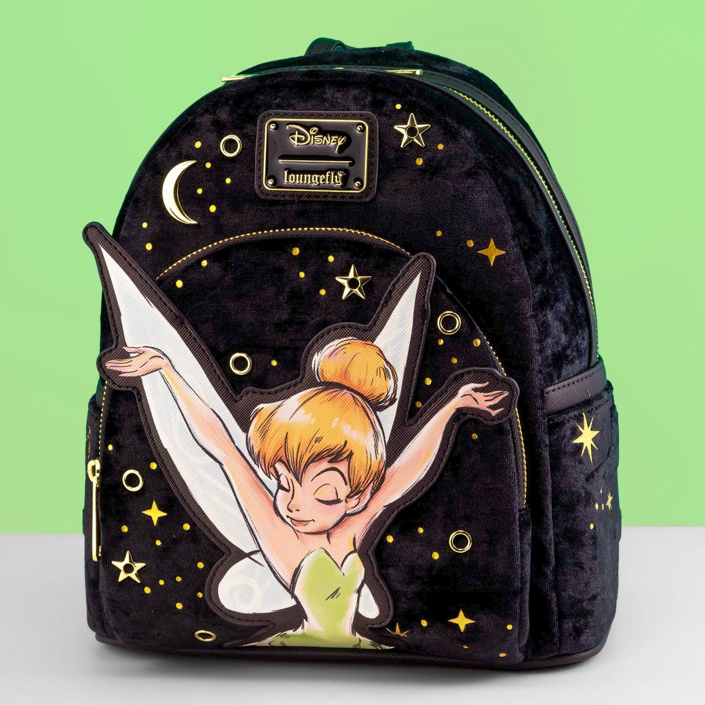 Loungefly x Disney Tinker Bell Pixie Dust Velvet Mini Backpack - GeekCore