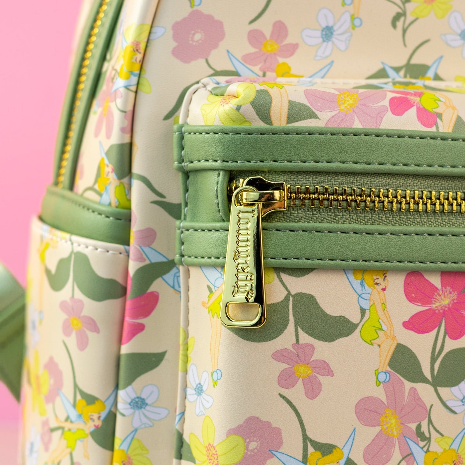 Loungefly x Disney Tinkerbell Pastel Flowers AOP Mini Backpack - GeekCore