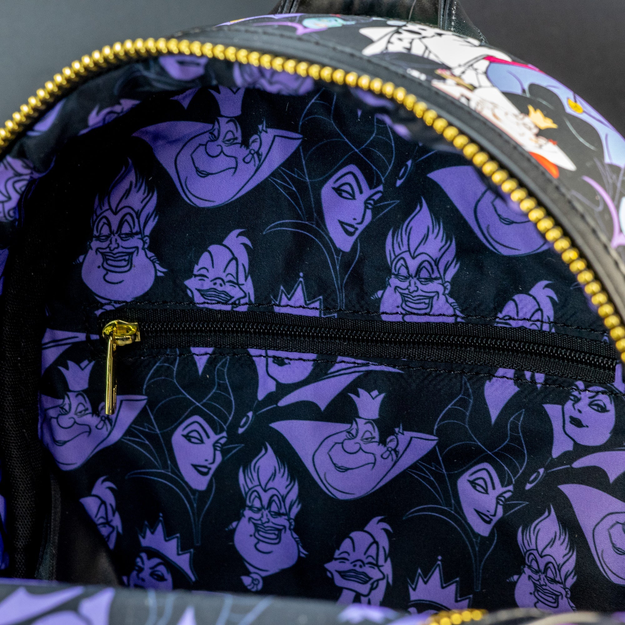 Loungefly x Disney Villains AOP Mini Backpack - GeekCore