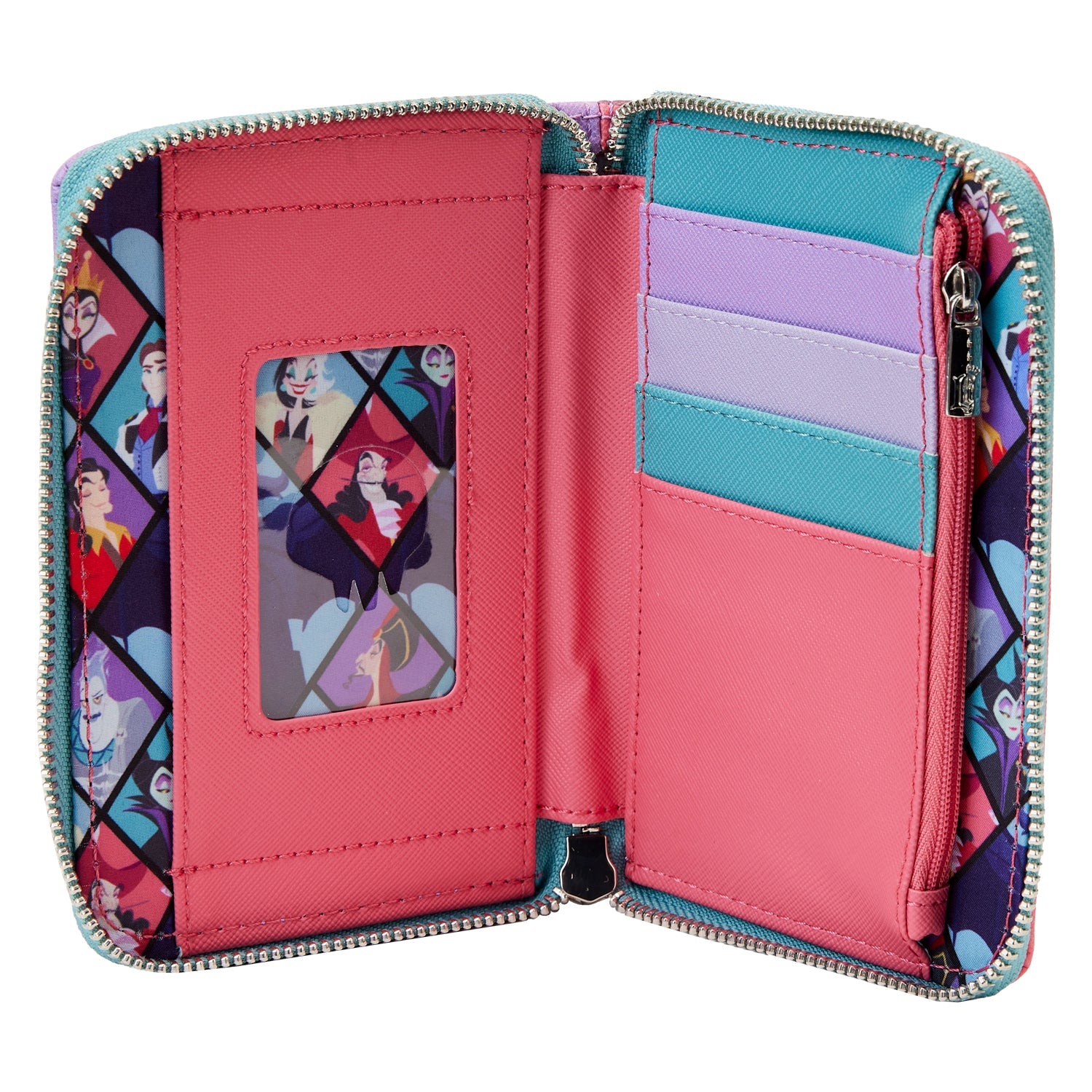 Loungefly x Disney Villains Colour Block Wallet - GeekCore