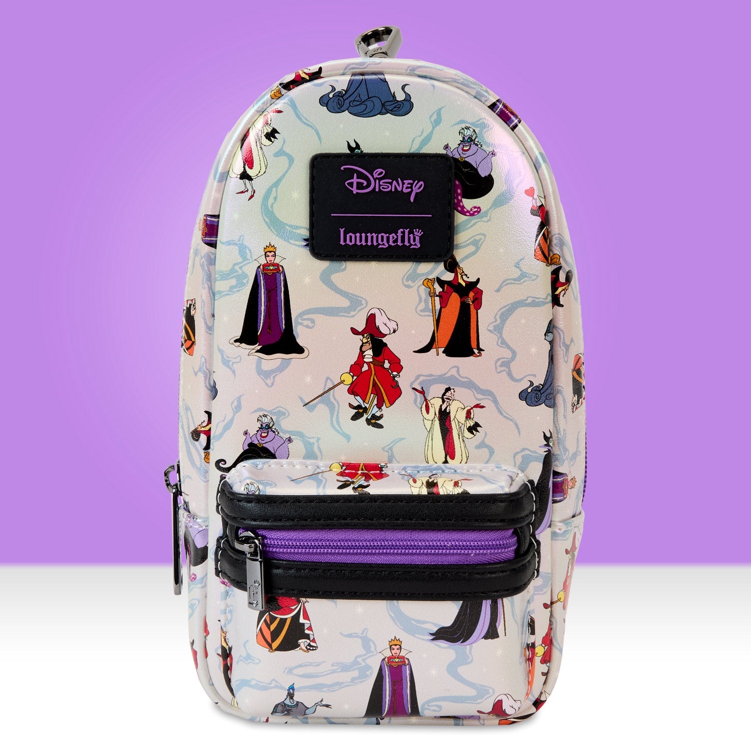 Loungefly x Disney Villains Iridescent Mini Backpack Pencil Case - GeekCore