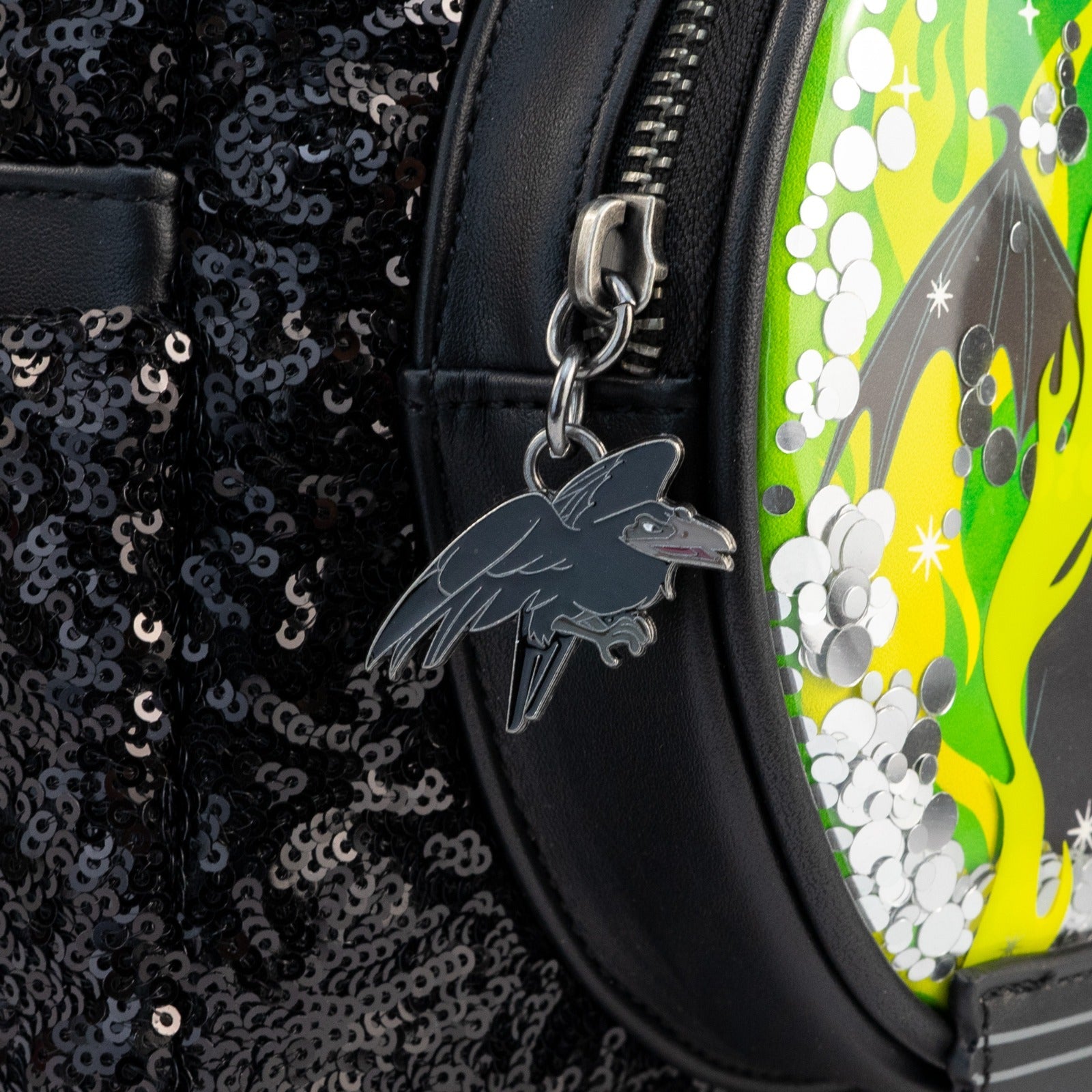 Loungefly x Disney Villains Maleficent Dragon Sequin Globe Mini Backpack - GeekCore