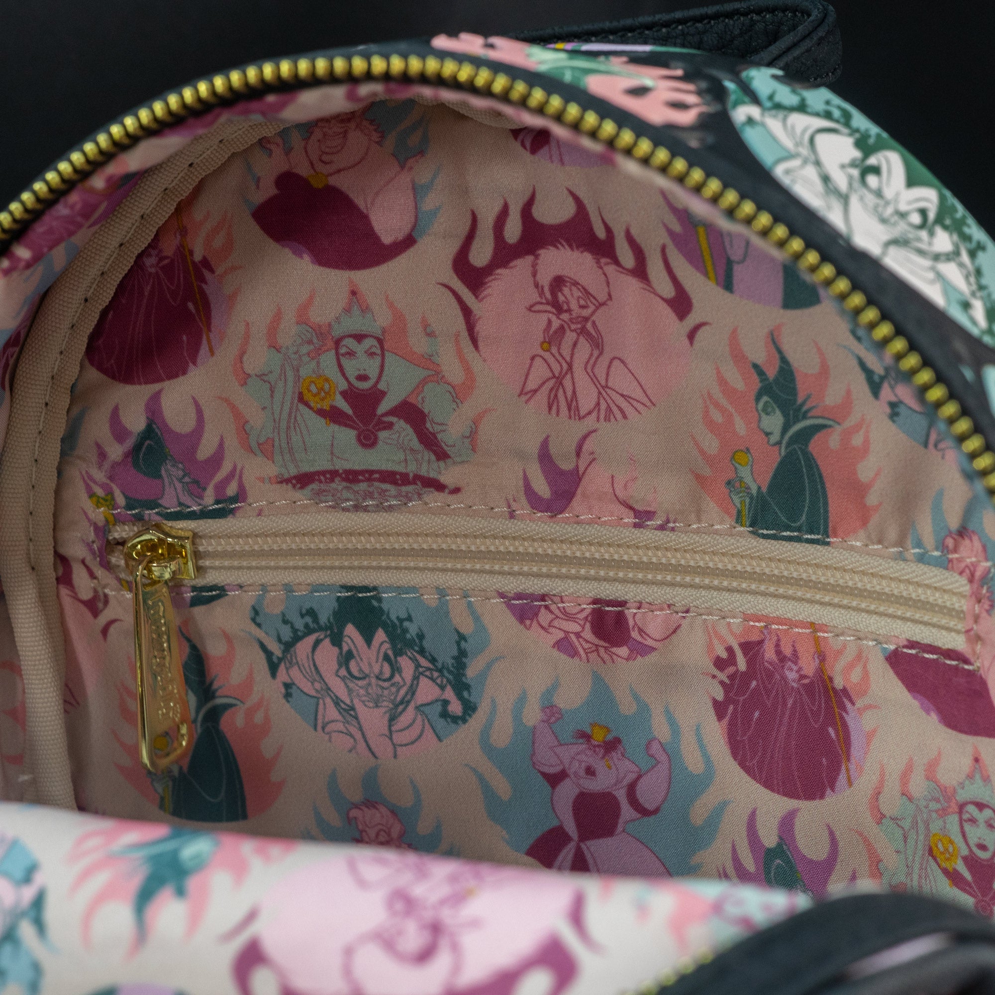 Loungefly x Disney Villains Pastel Flames Mini Backpack - GeekCore