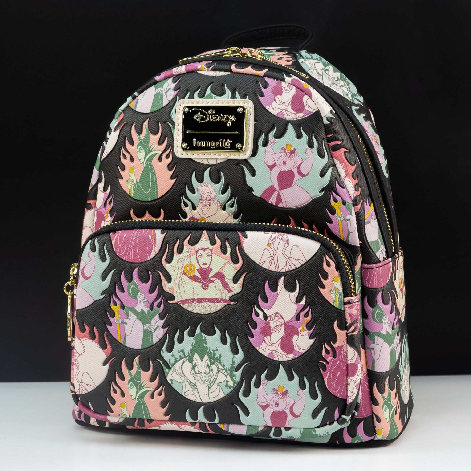 Loungefly x Disney Villains Pastel Flames Mini Backpack - GeekCore