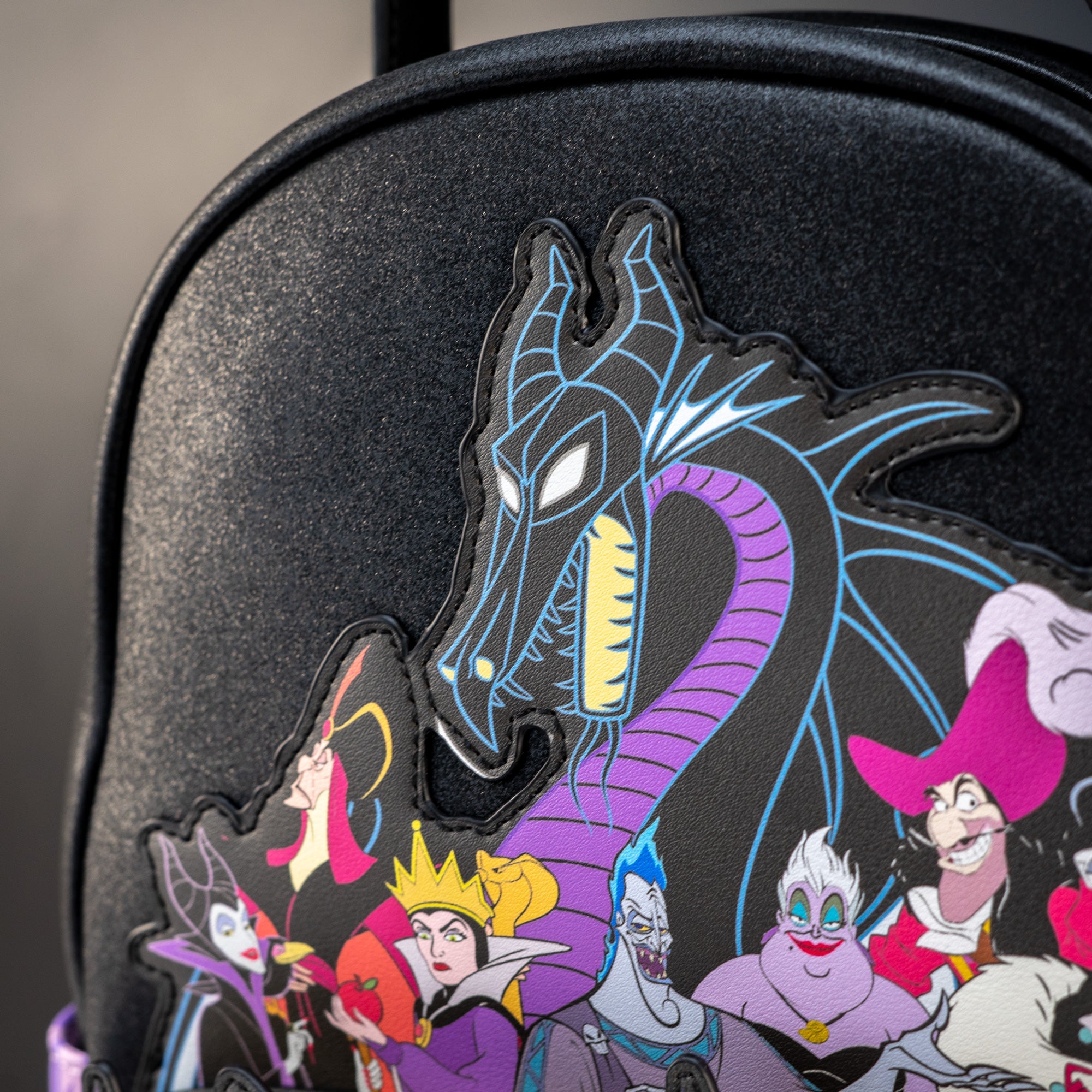 Loungefly x Disney Villains Purple Flame Mini Backpack - GeekCore