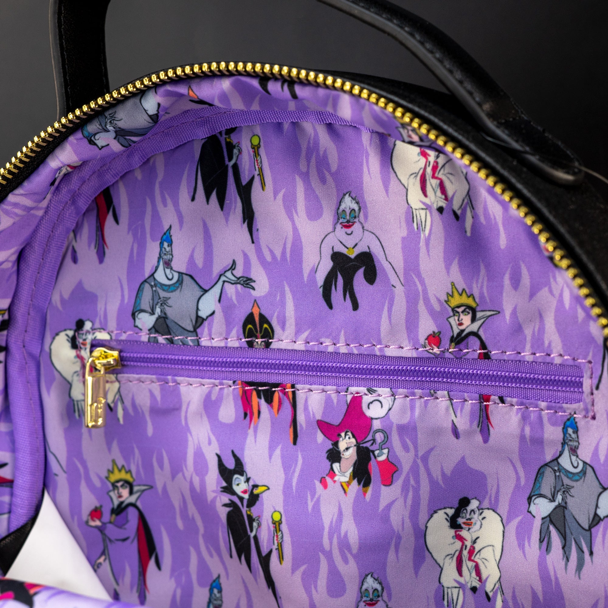 Loungefly x Disney Villains Purple Flame Mini Backpack - GeekCore