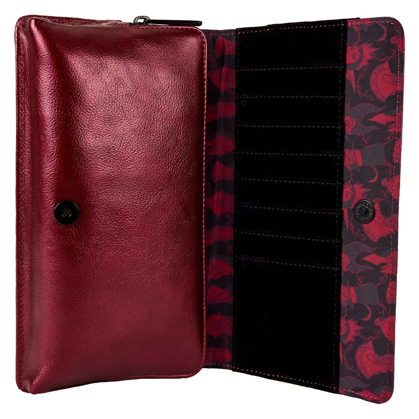 Loungefly x Disney Villains Studded Velvet Clutch Crossbody Bag - GeekCore