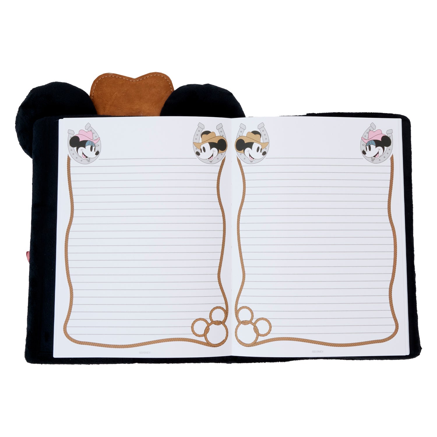 Loungefly x Disney Western Mickey Mouse Plush Journal - GeekCore
