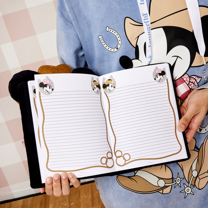 Loungefly x Disney Western Mickey Mouse Plush Journal - GeekCore