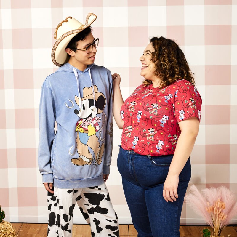 Loungefly x Disney Western Mickey Mouse Unisex Hoodie - GeekCore