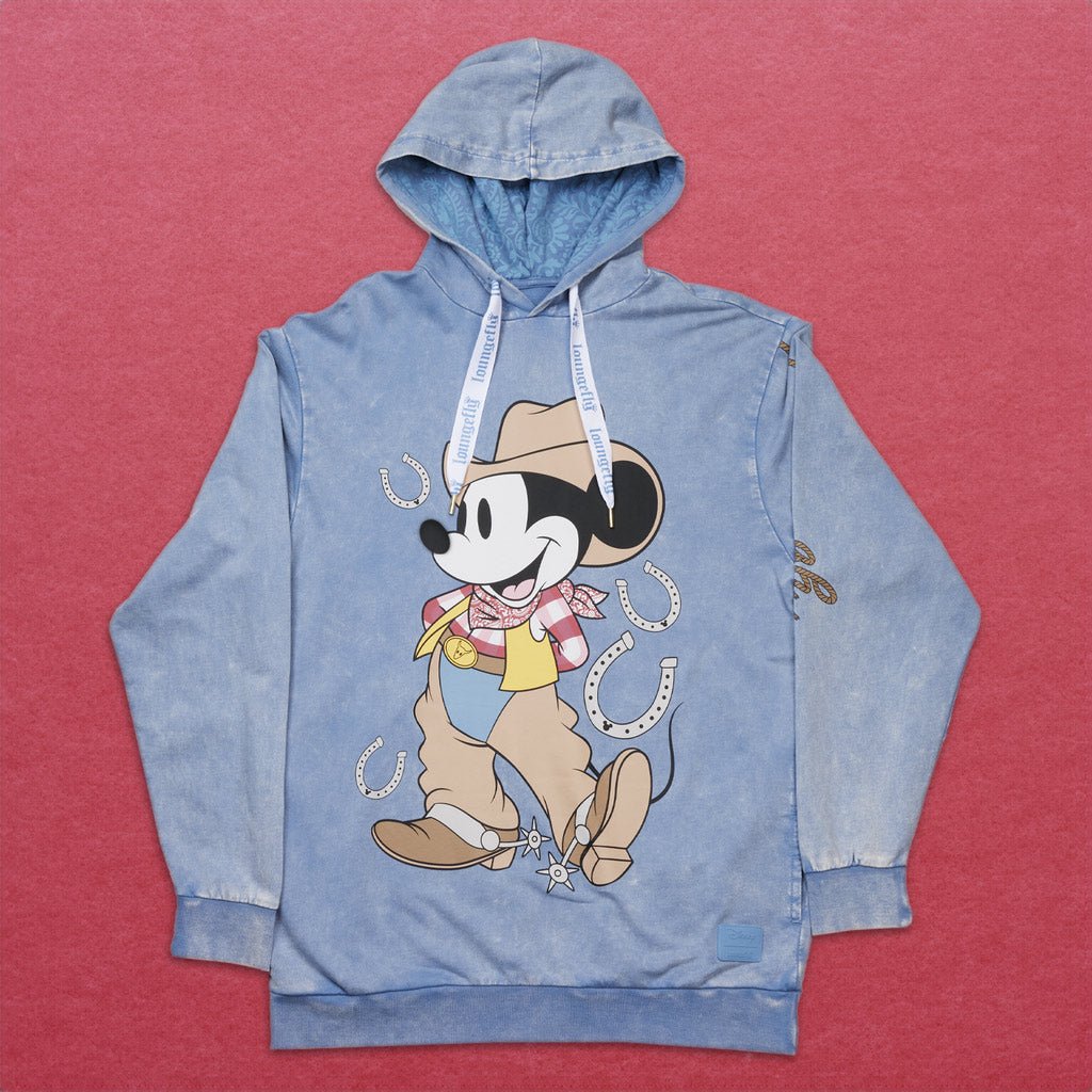 Loungefly x Disney Western Mickey Mouse Unisex Hoodie - GeekCore