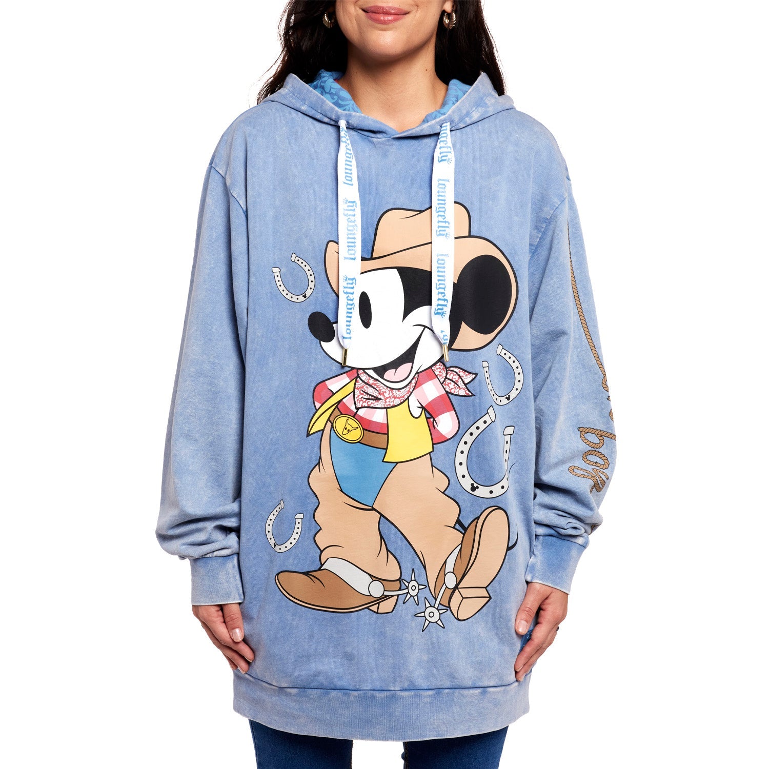 Loungefly x Disney Western Mickey Mouse Unisex Hoodie - GeekCore