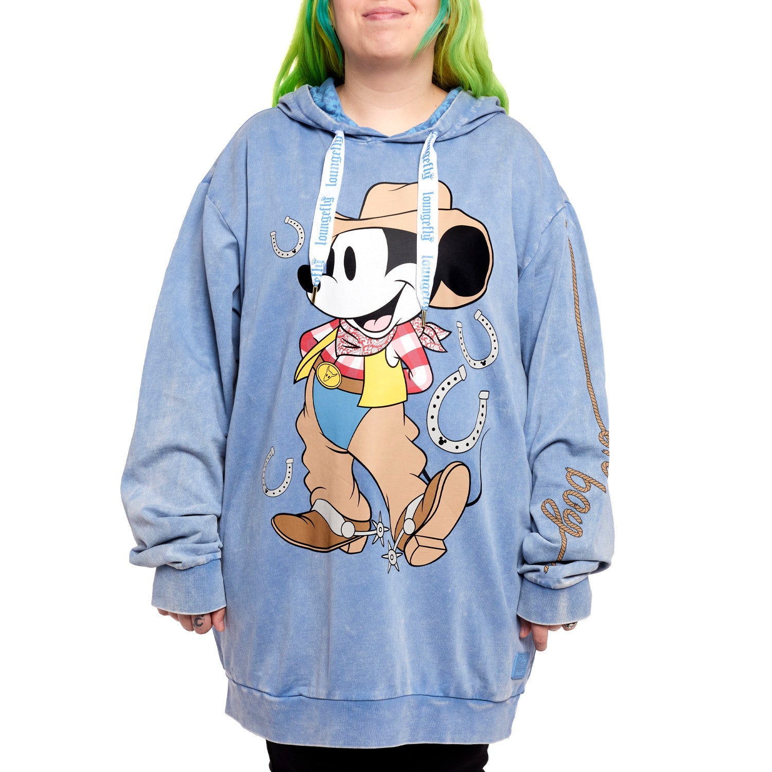 Loungefly x Disney Western Mickey Mouse Unisex Hoodie - GeekCore