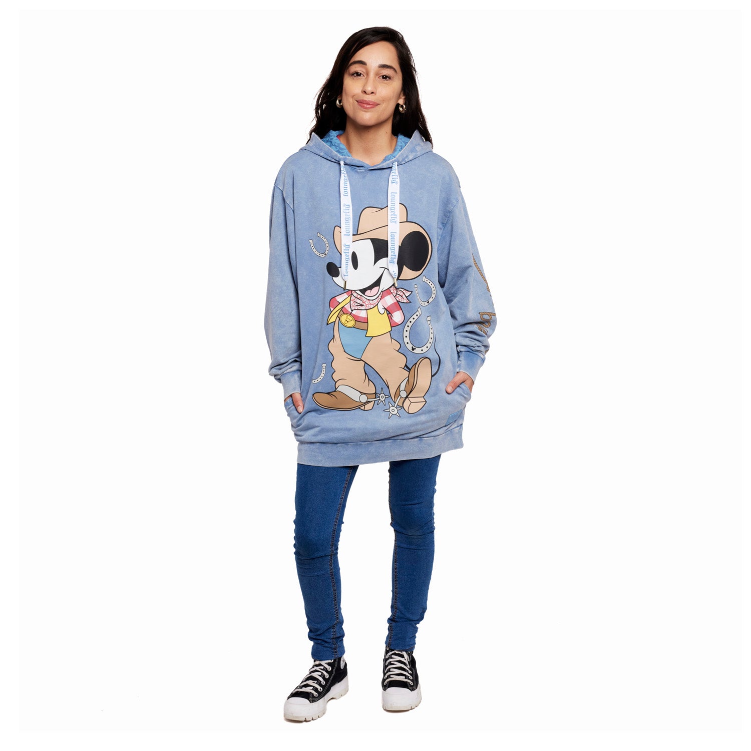 Loungefly x Disney Western Mickey Mouse Unisex Hoodie - GeekCore