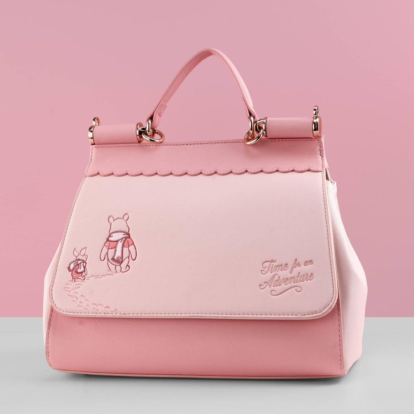 Loungefly x Disney Winnie the Pooh and Piglet Winter Crossbody Bag - GeekCore