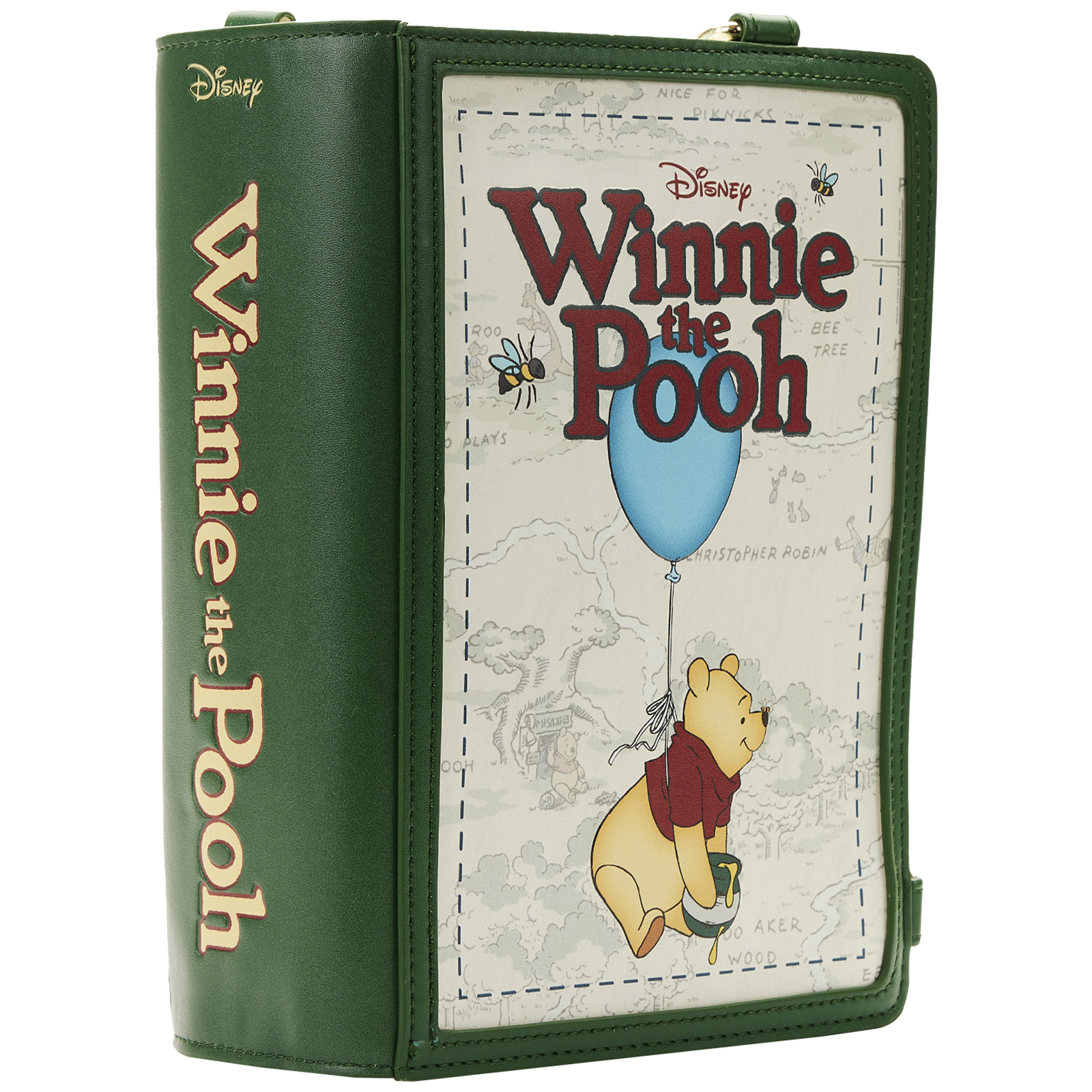 Loungefly x Disney Winnie the Pooh Book Convertible Crossbody Bag - GeekCore