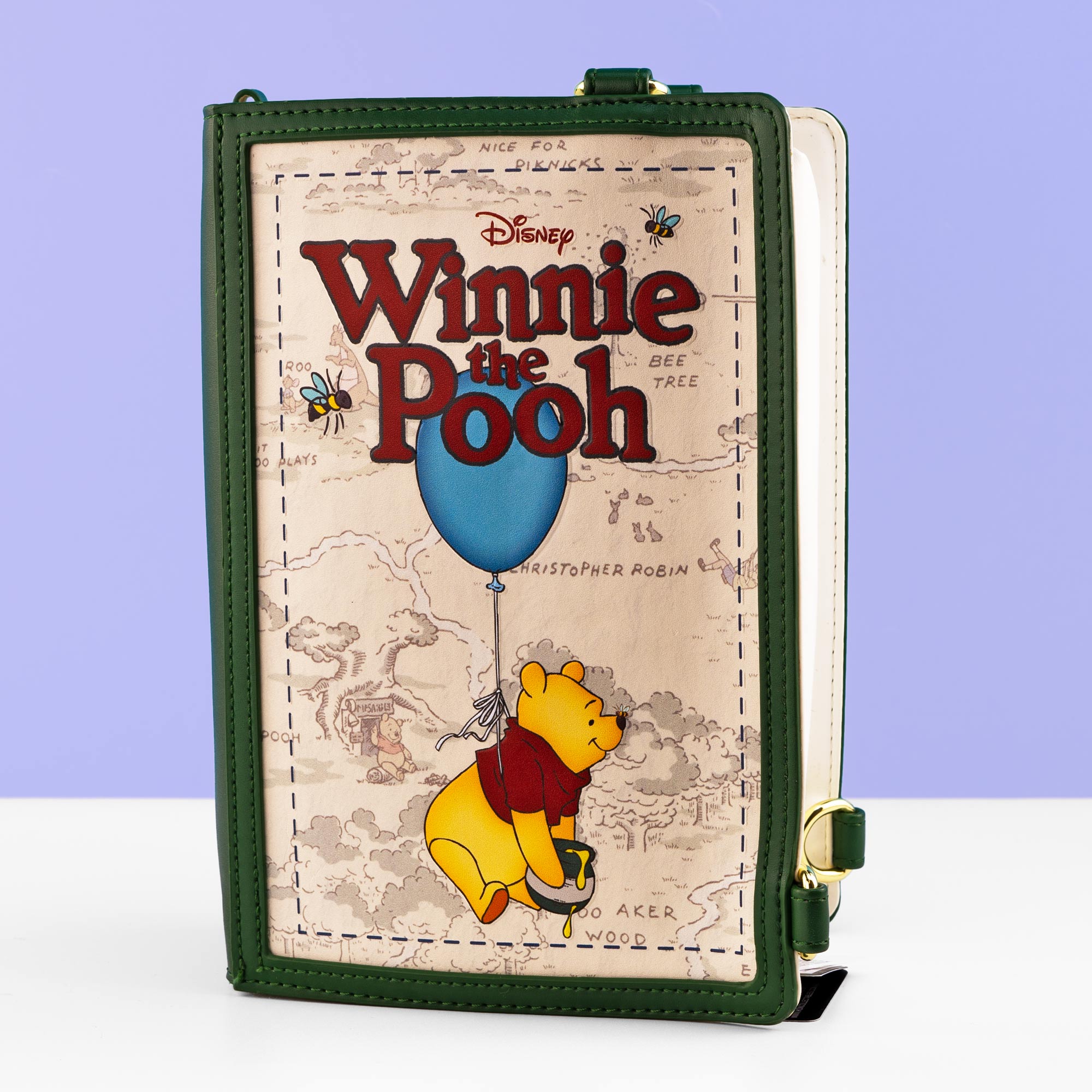 Loungefly x Disney Winnie the Pooh Book Convertible Crossbody Bag - GeekCore
