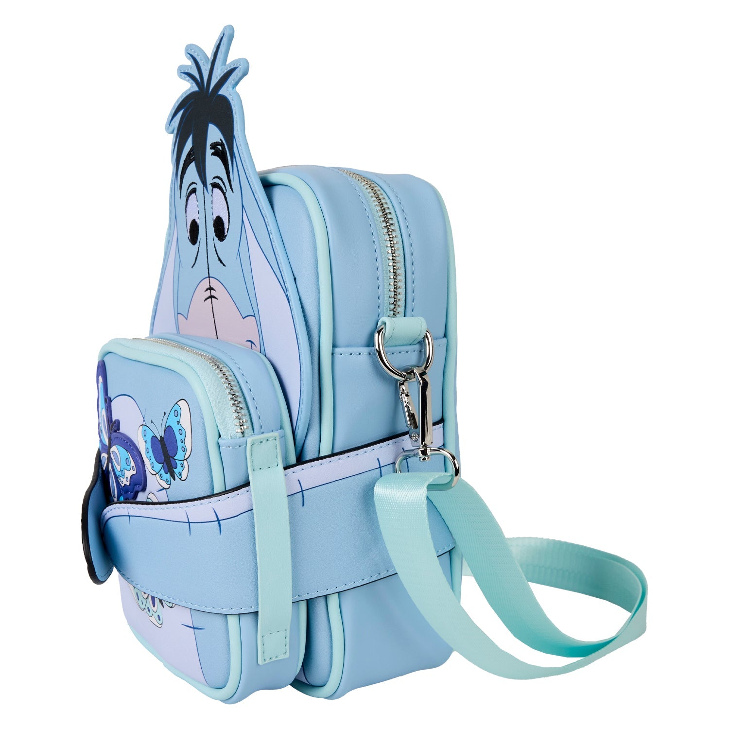 Loungefly x Disney Winnie The Pooh Eeyore Butterflies Crossbuddies Bag - GeekCore