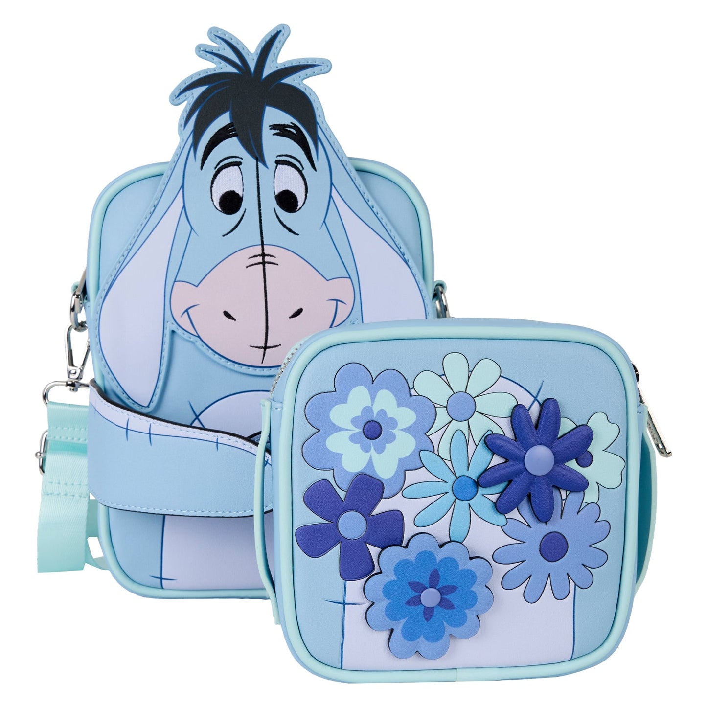 Loungefly x Disney Winnie The Pooh Eeyore Butterflies Crossbuddies Bag - GeekCore