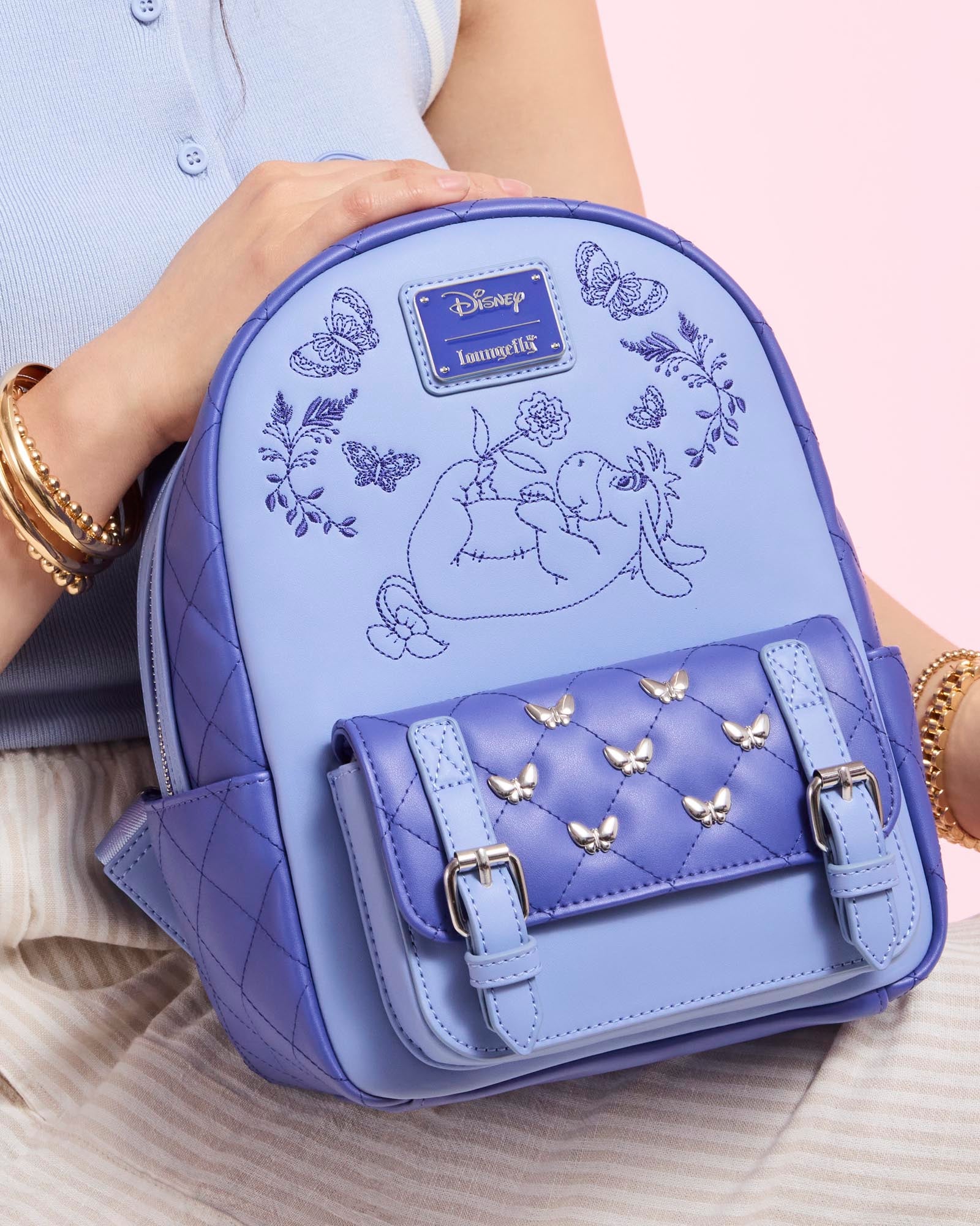Loungefly x Disney Winnie The Pooh Eeyore Embroidered Mini Backpack - GeekCore