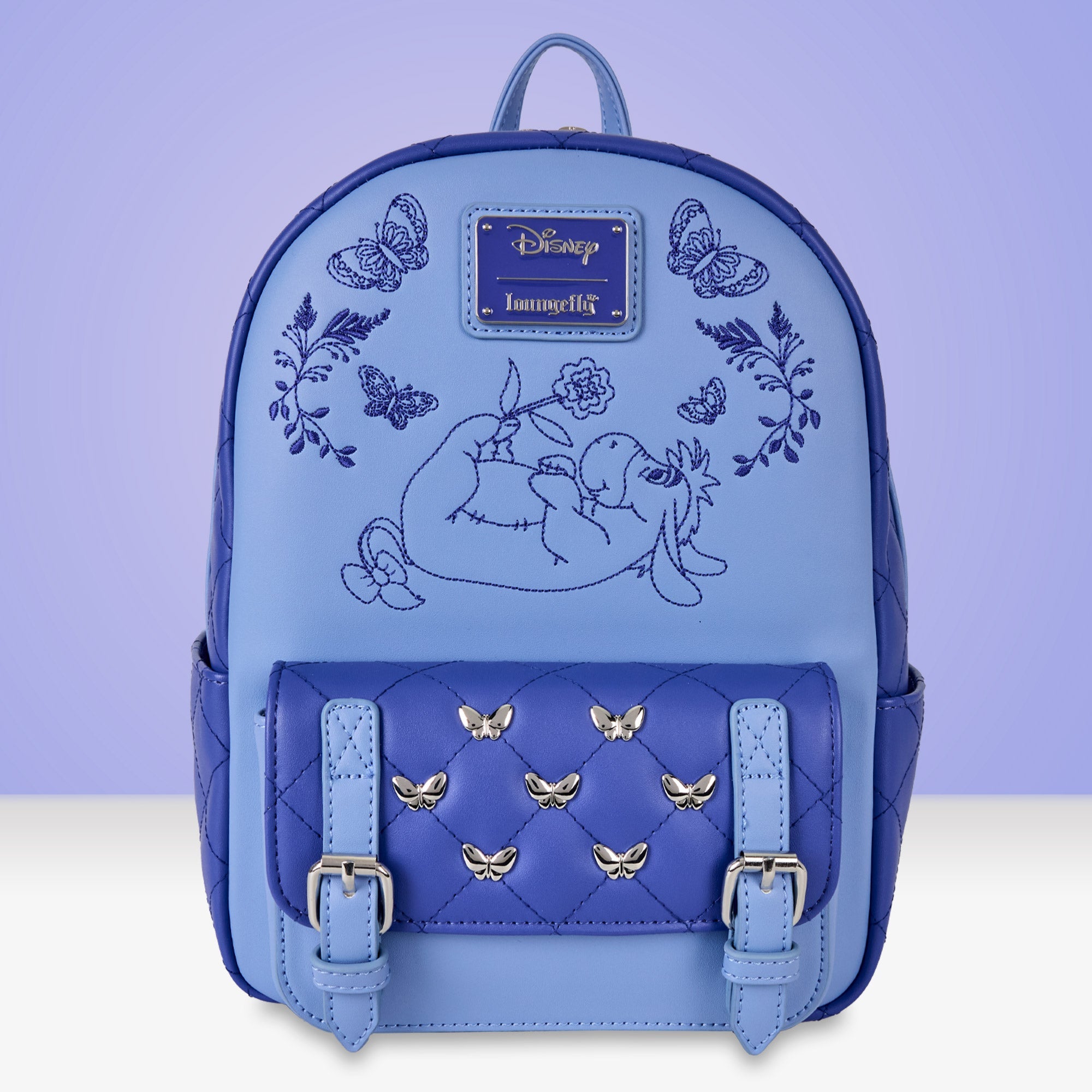 Loungefly x Disney Winnie The Pooh Eeyore Embroidered Mini Backpack - GeekCore