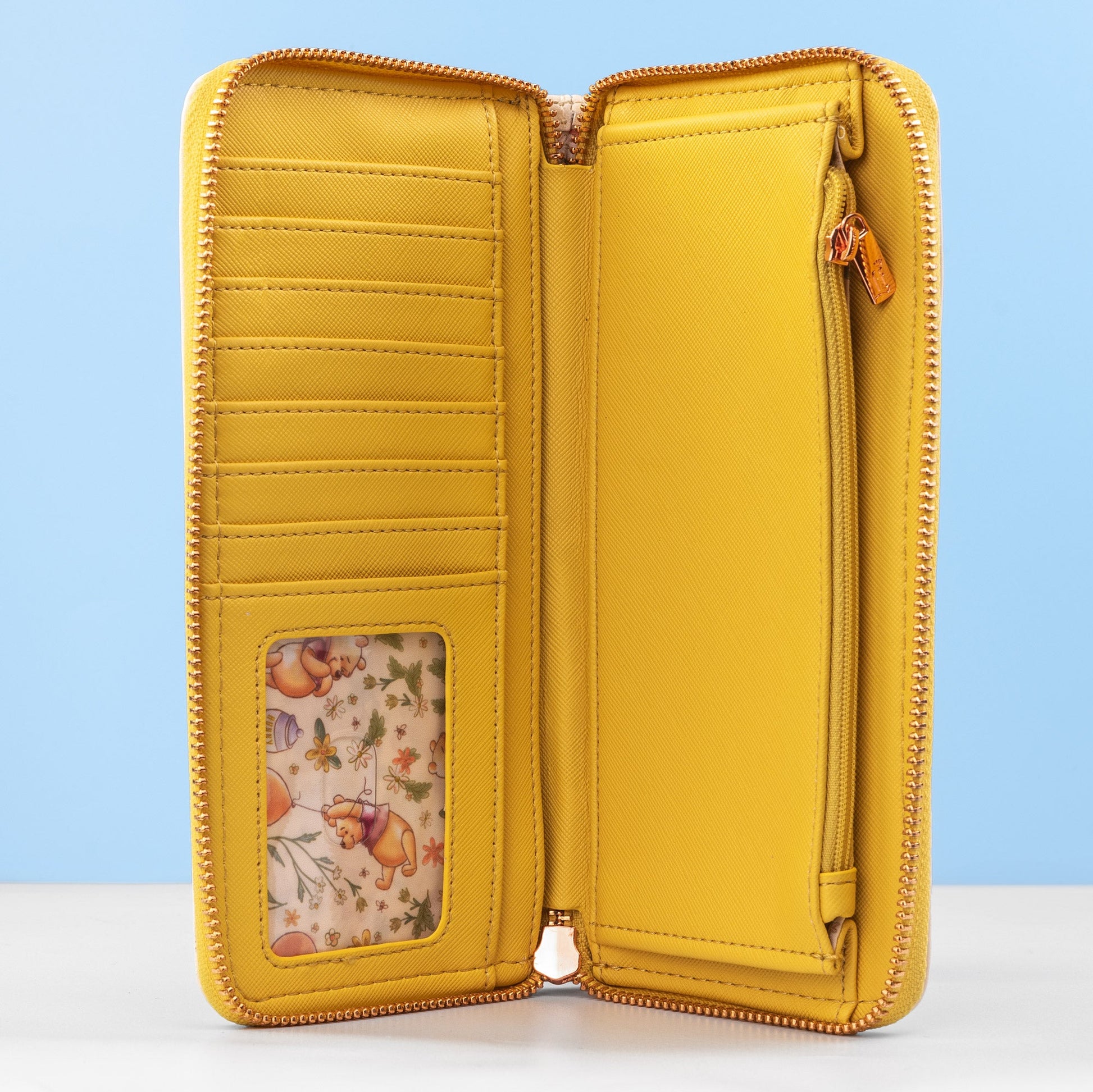 Loungefly x Disney Winnie the Pooh Floral Zip Around Purse - GeekCore