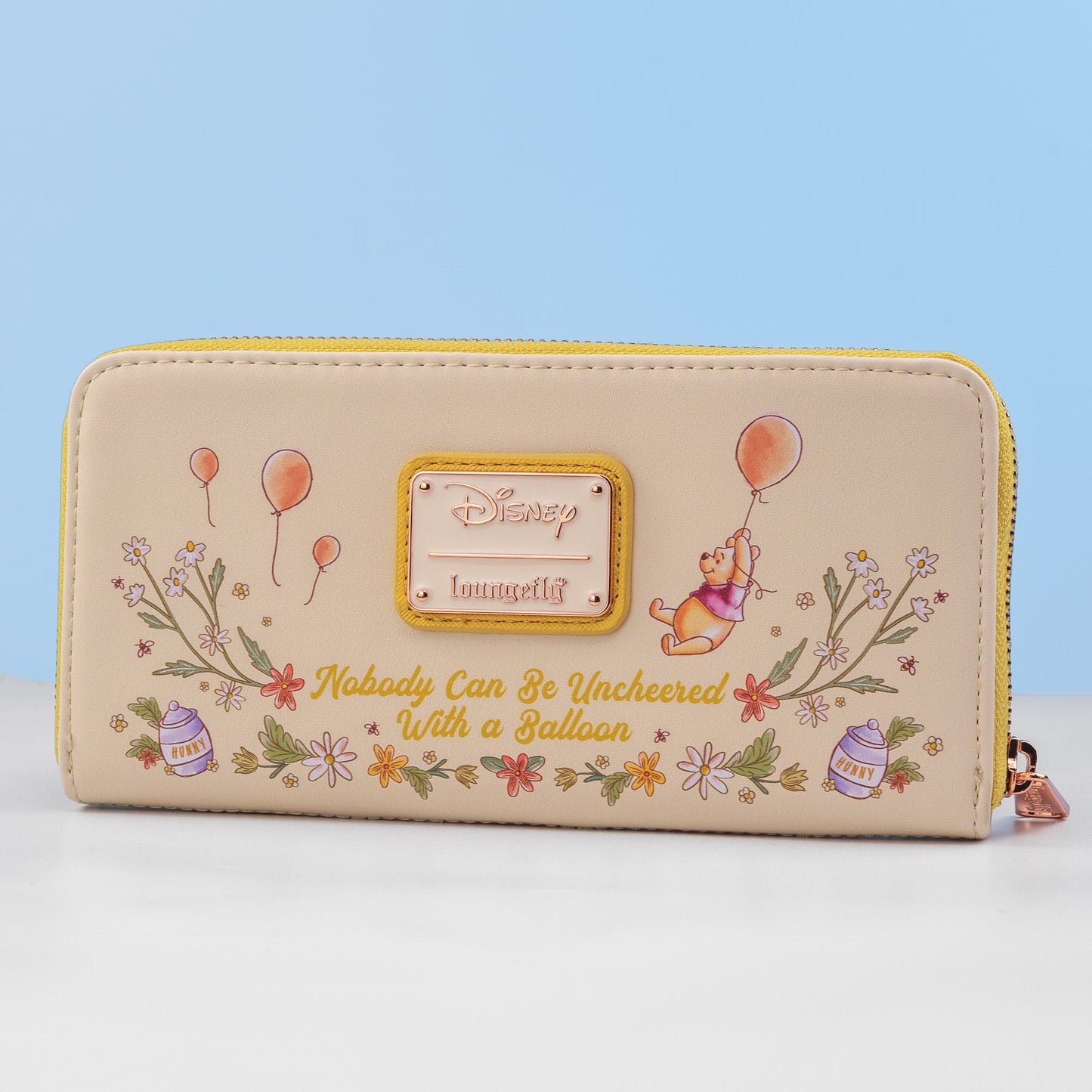 Loungefly x Disney Winnie the Pooh Floral Zip Around Purse - GeekCore