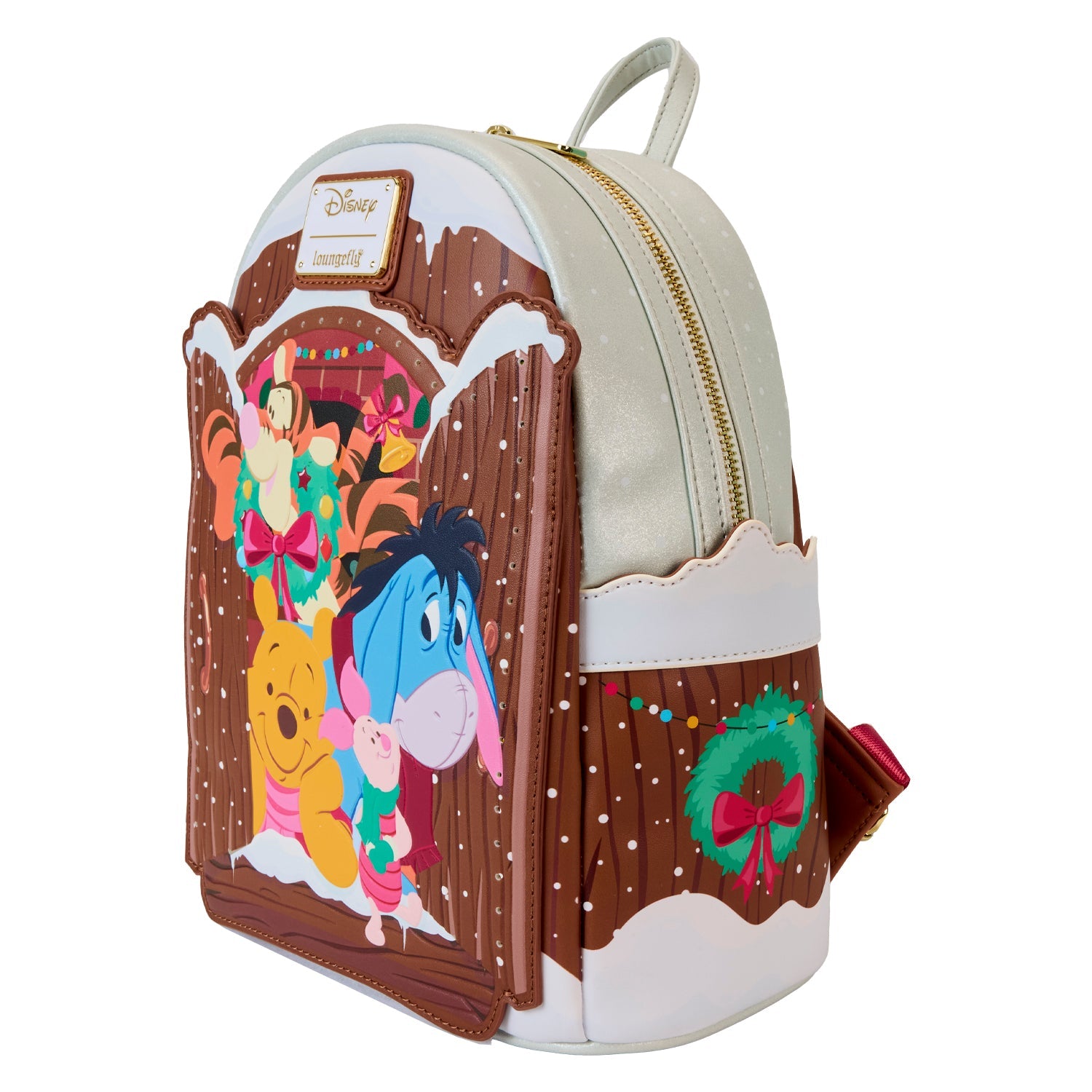 Loungefly x Disney Winnie the Pooh Holiday Scene Pooh And Friends Mini Backpack - GeekCore