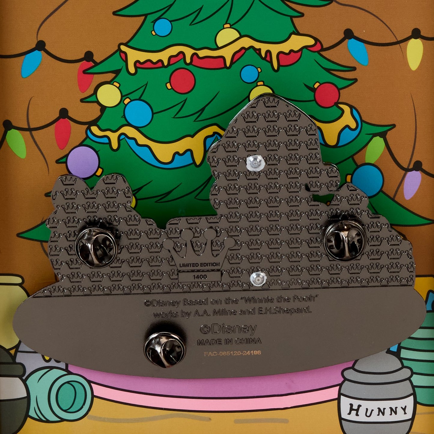 Loungefly x Disney Winnie the Pooh Honey Present Moving 3" Collectors Pin - GeekCore