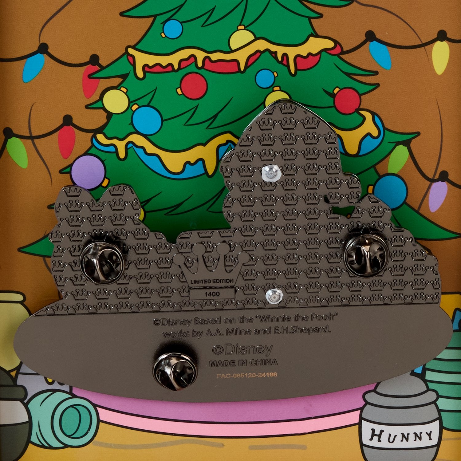 Loungefly x Disney Winnie the Pooh Honey Present Moving 3" Collectors Pin - GeekCore