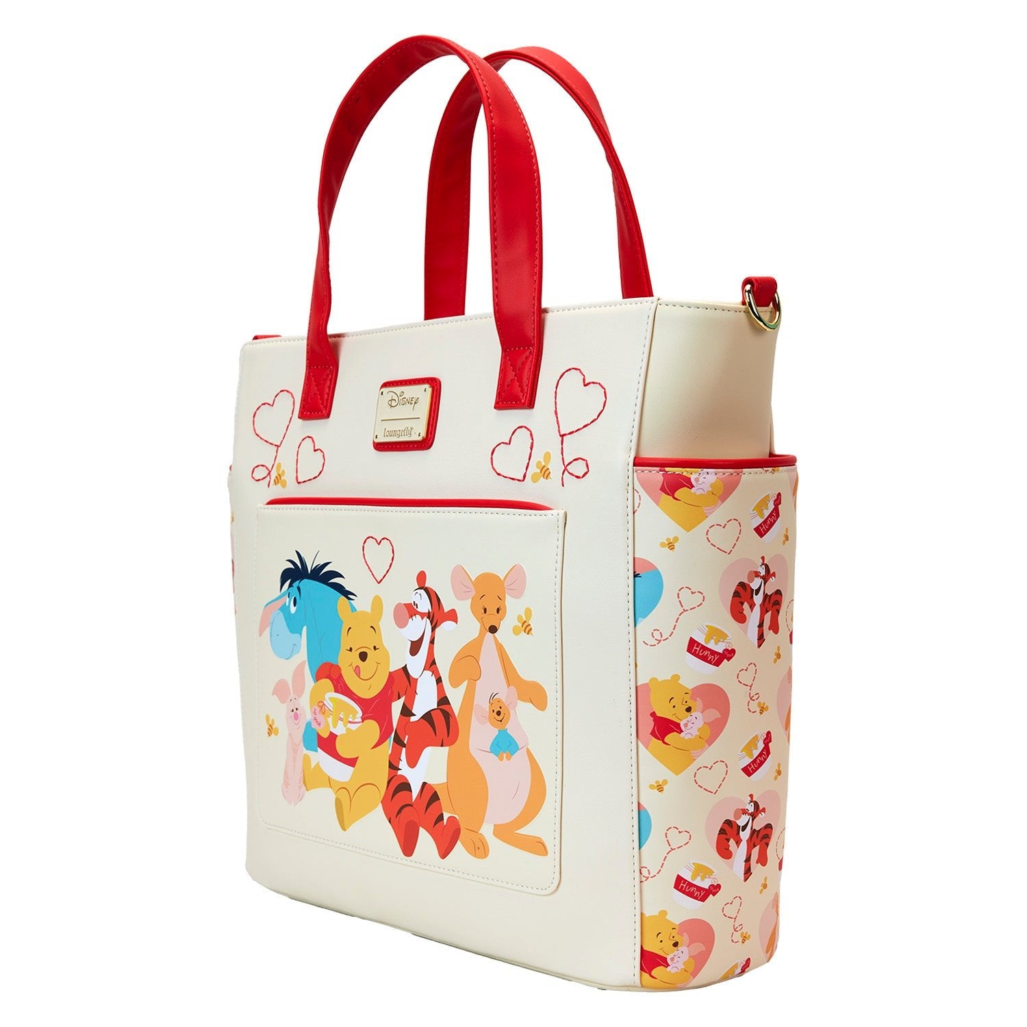 Loungefly x Disney Winnie the Pooh Love Convertible Backpack and Tote Bag - GeekCore