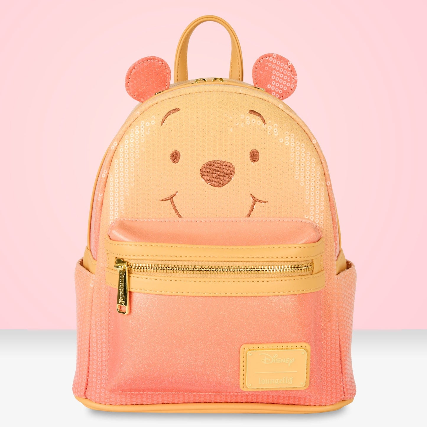 Loungefly x Disney Winnie The Pooh Sequin Glitter Mini Backpack - GeekCore