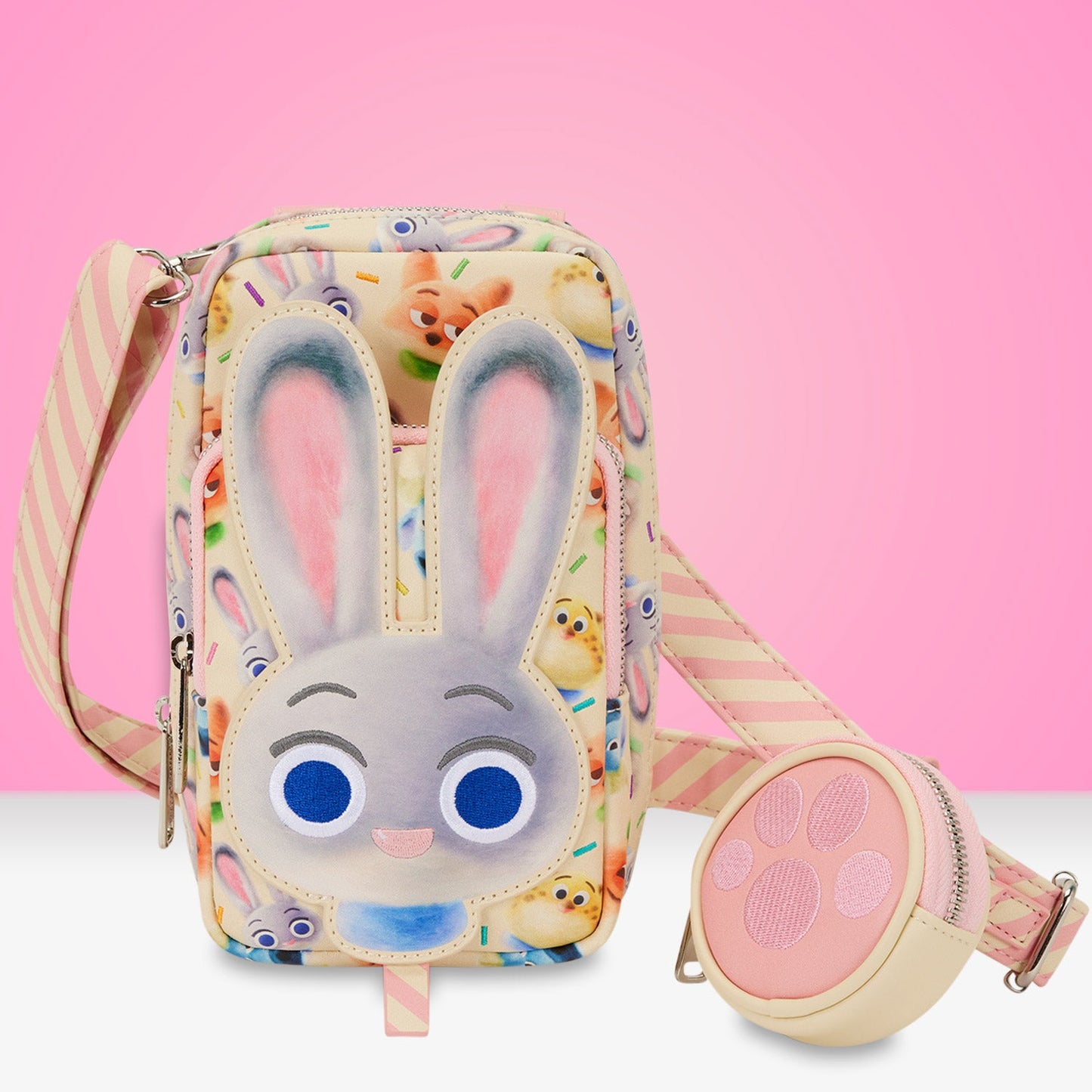 Loungefly x Disney Zootopia 2 Cell Phone Crossbody Bag With Coin Bag - GeekCore
