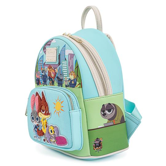 Loungefly x Disney Zootopia Chibi Group Mini Backpack - GeekCore
