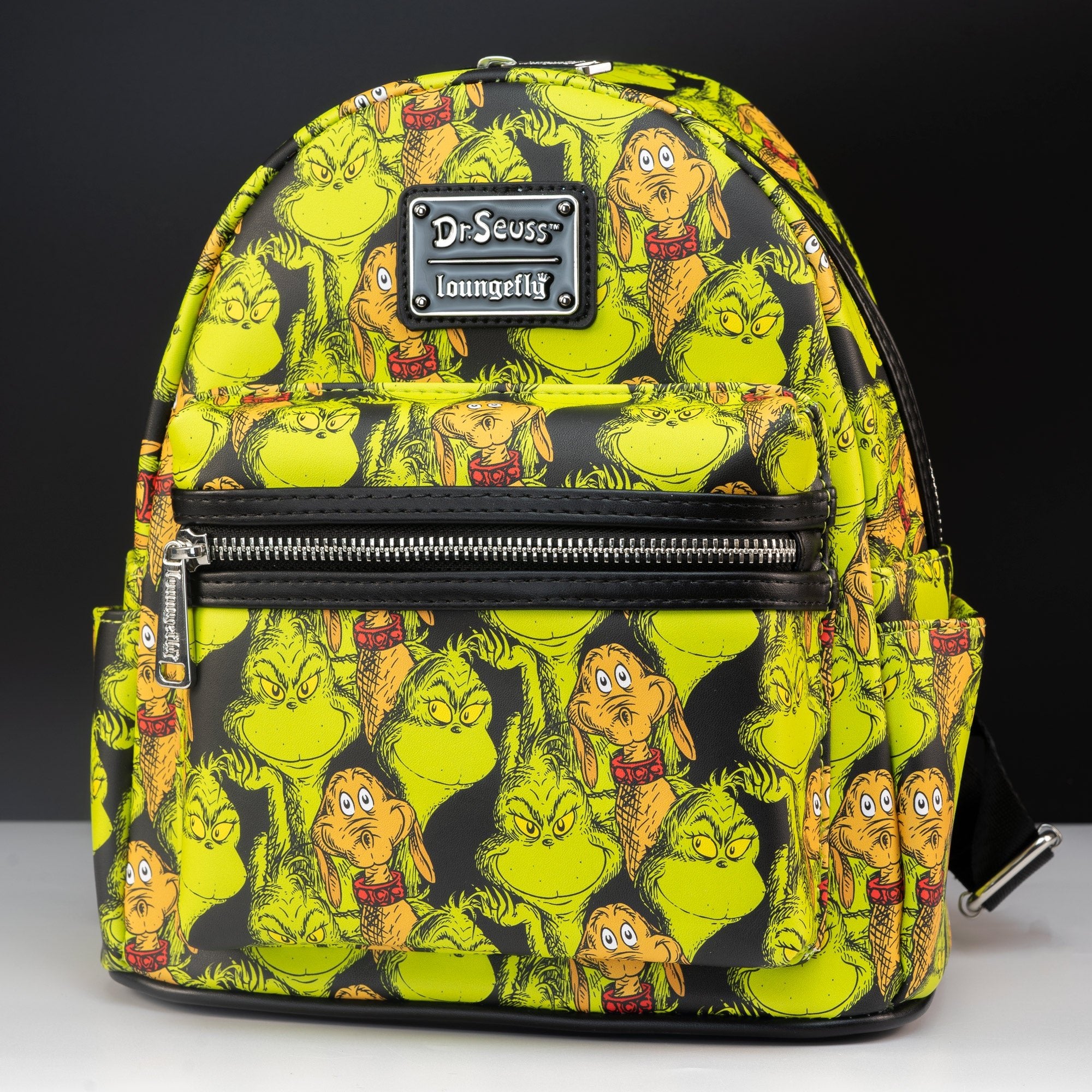 Loungefly x Dr Seuss Grinch and Max AOP Mini Backpack - GeekCore