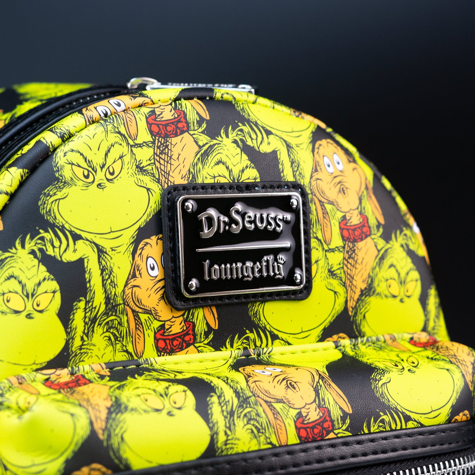 Loungefly x Dr Seuss Grinch and Max AOP Mini Backpack - GeekCore